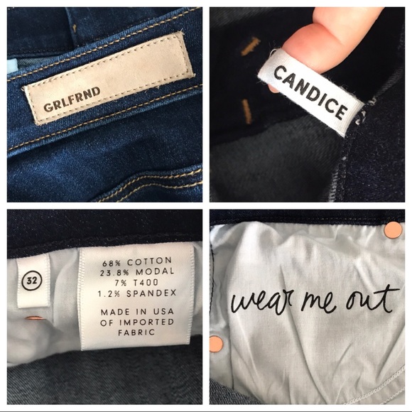 🥂SOLD GRLFRND Candice Dark Wash Skinny Jeans - Picture 7 of 8